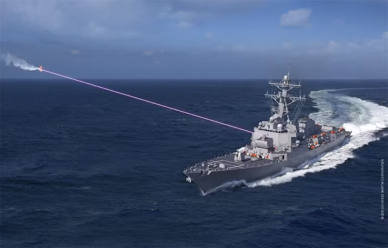 Mỹ đưa vũ khí laser lên tàu chiến ảnh 1