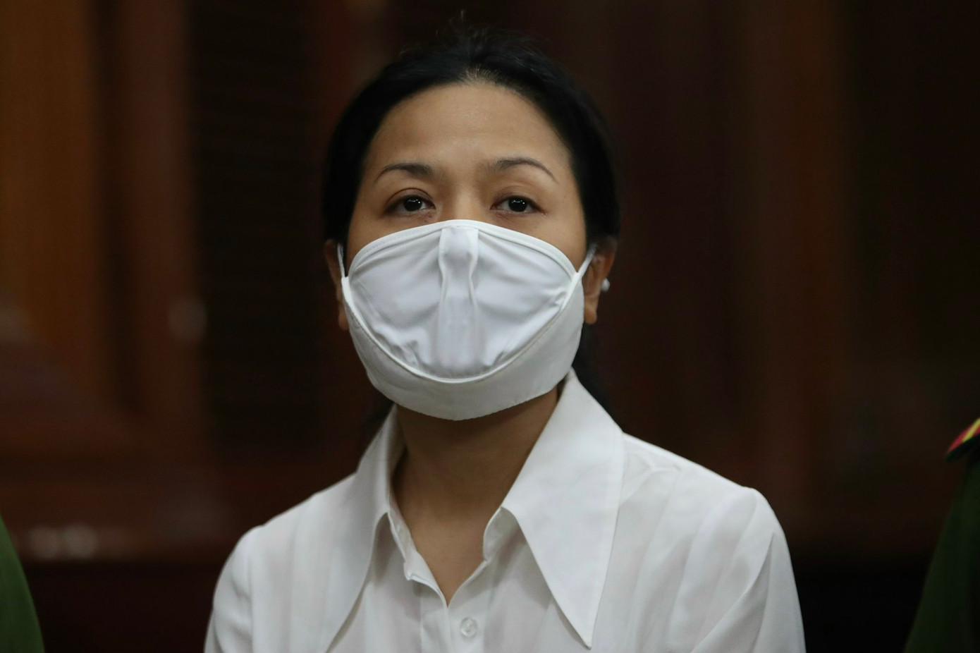 Bị cáo Trần Uyên Phương tại phiên tòa.