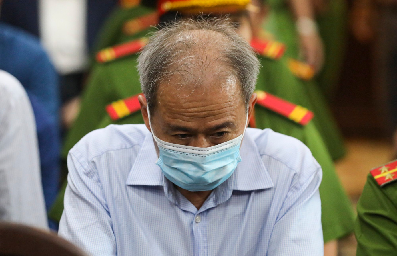 Bị cáo Nguyễn Văn Hưng tại phiên tòa hôm nay. Ảnh: Duy Anh. Bị cáo Nguyễn Văn Hưng tại phiên tòa hôm nay. Ảnh: Duy Anh.