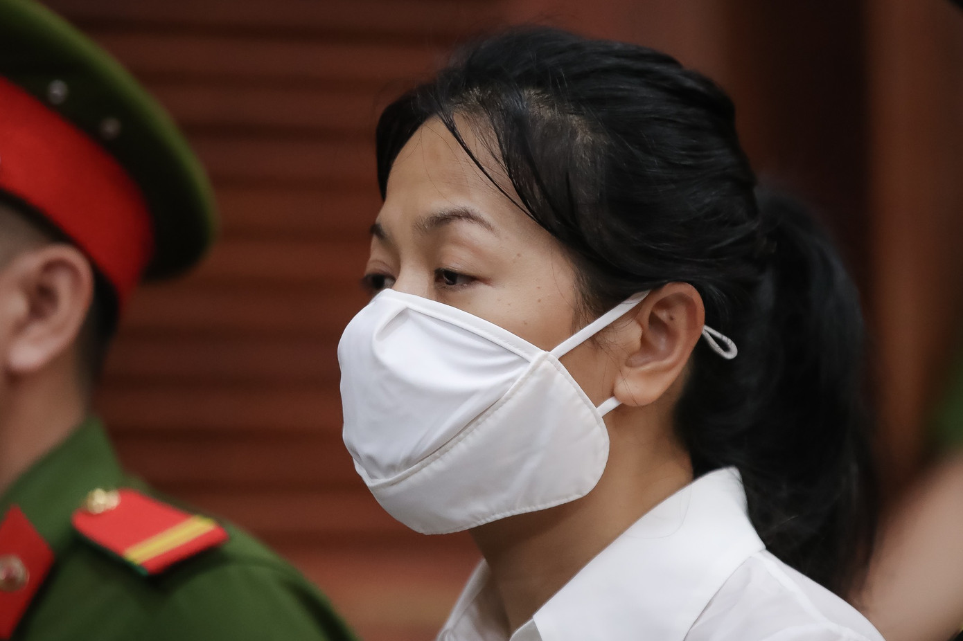 Bà Trần Uyên Phương tại tòa sáng 24/4. Bà Trần Uyên Phương tại tòa sáng 24/4.