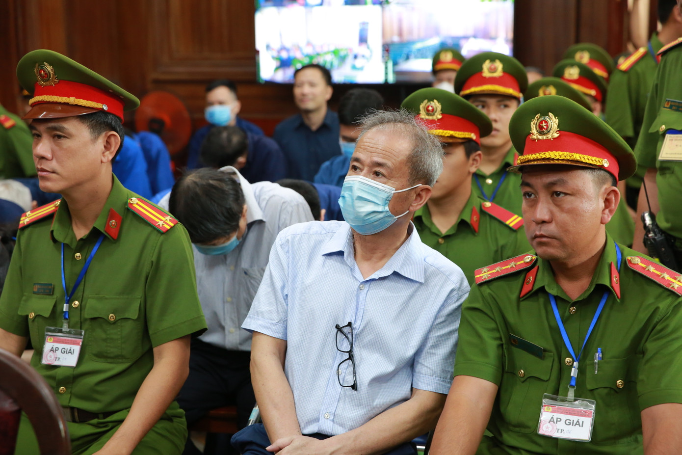 Phiên tòa ngày 11/4. Ảnh: Duy Anh.