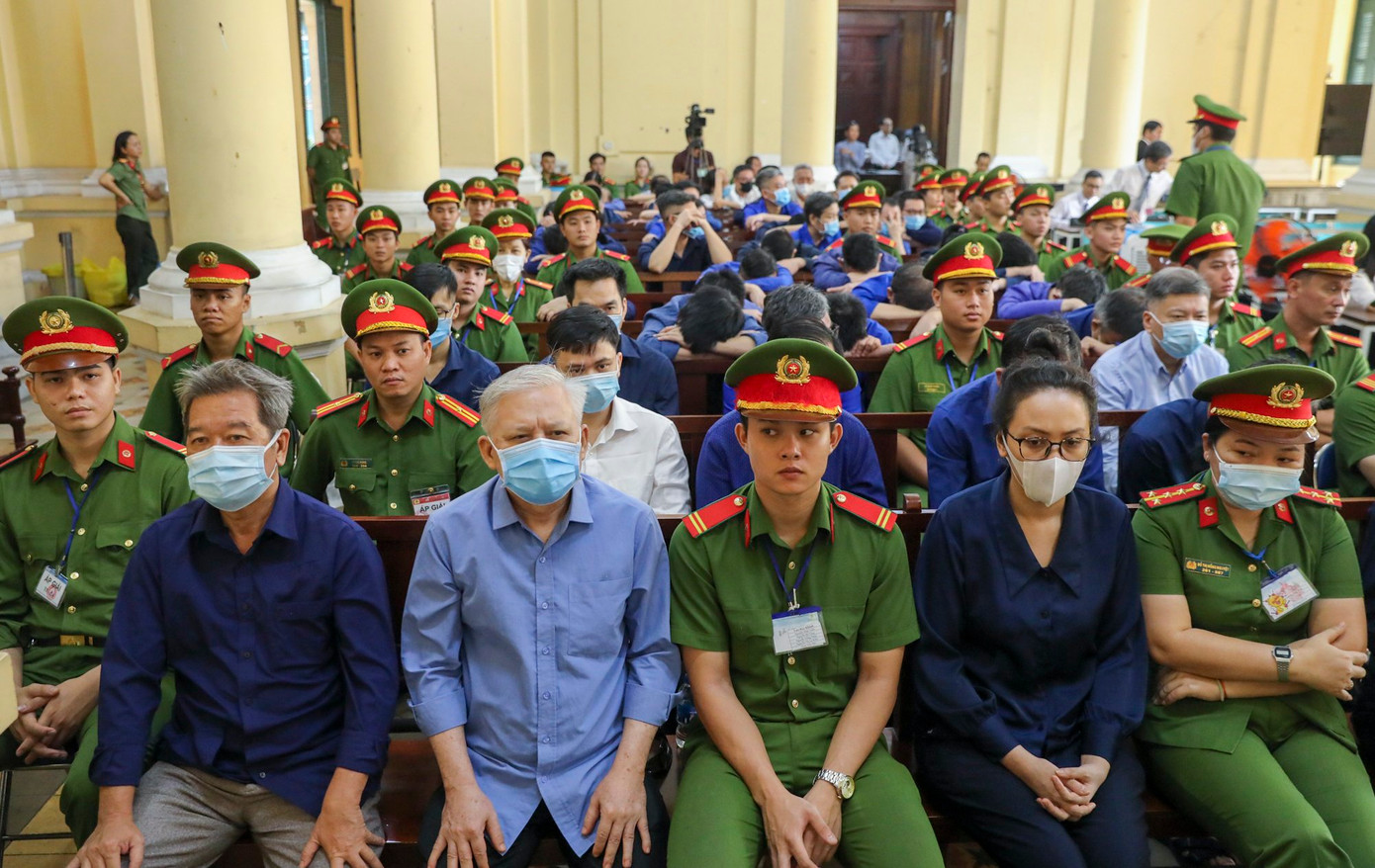 Một góc phòng xử án sáng nay 11/4. Ảnh: Duy Anh. Một góc phòng xử án sáng nay 11/4. Ảnh: Duy Anh.