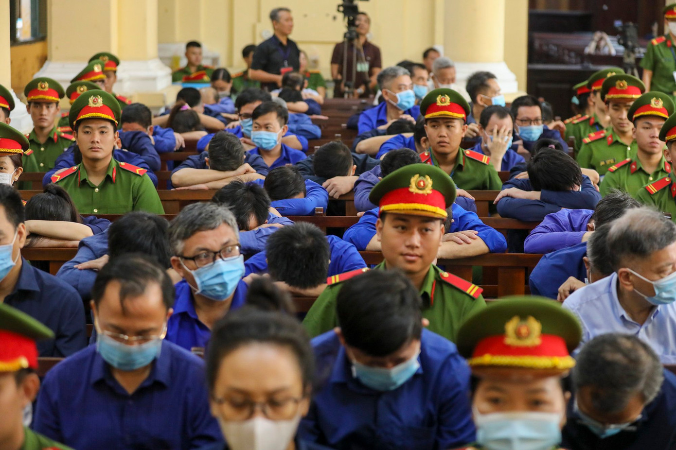 Một góc phòng xử án hôm nay. Ảnh: Duy Anh. Một góc phòng xử án hôm nay. Ảnh: Duy Anh.