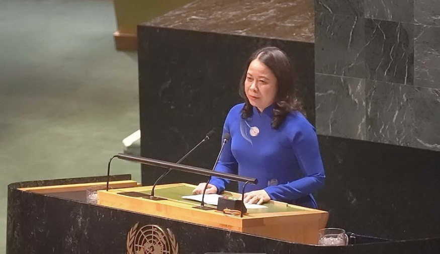 Phó Chủ tịch nước Võ Thị Ánh Xuân phát biểu tại khóa họp. (Ảnh: VNA) Phó Chủ tịch nước Võ Thị Ánh Xuân phát biểu tại khóa họp. (Ảnh: VNA)