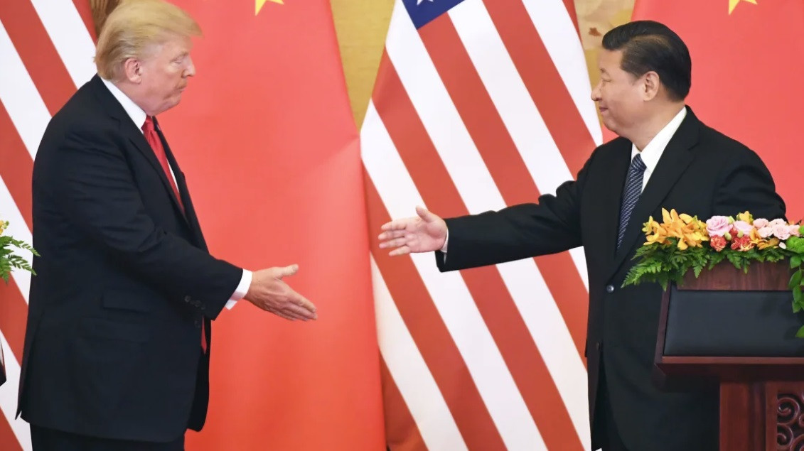 Chủ tịch Trung Quốc Tập Cận Bình đón Tổng thống Mỹ Donald Trump tại Đại lễ đường nhân dân năm 2017. (Ảnh: Getty) Chủ tịch Trung Quốc Tập Cận Bình đón Tổng thống Mỹ Donald Trump tại Đại lễ đường nhân dân năm 2017. (Ảnh: Getty)