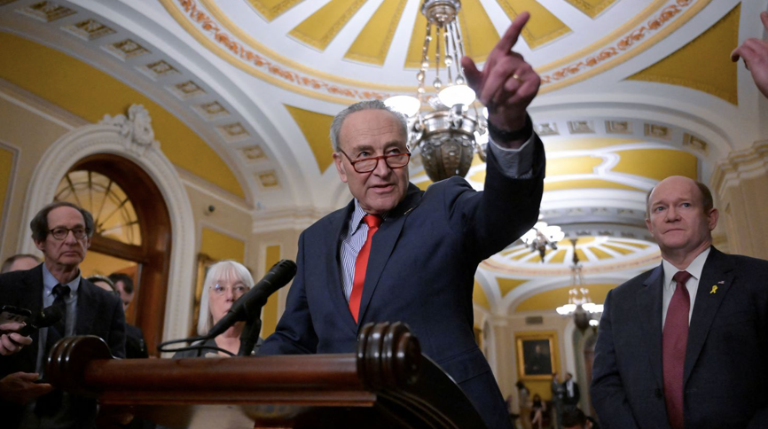 Lãnh đạo đa số Thượng viện Mỹ Chuck Schumer. (Ảnh: Reuters)