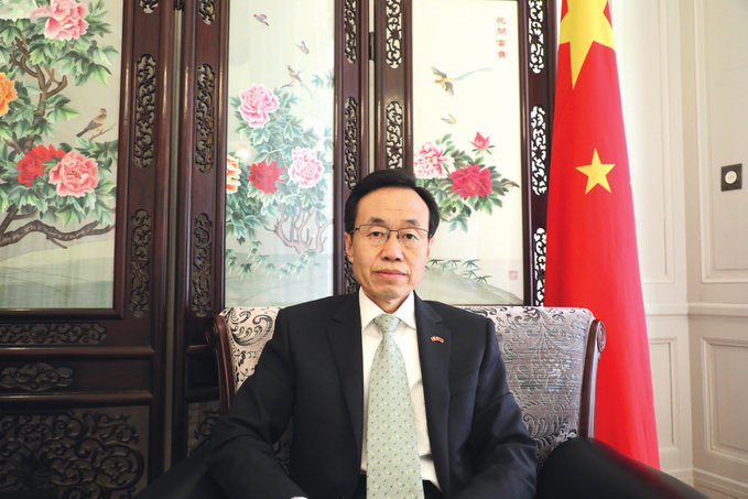 Đại sứ Trung Quốc tại Thụy Sĩ Wang Shihting. (Ảnh: Global Times)