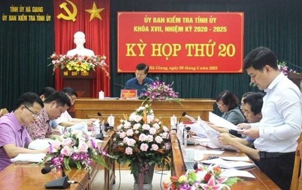 Một phiên họp của Ủy ban Kiểm tra Tỉnh ủy Hà Giang. Ảnh minh họa.