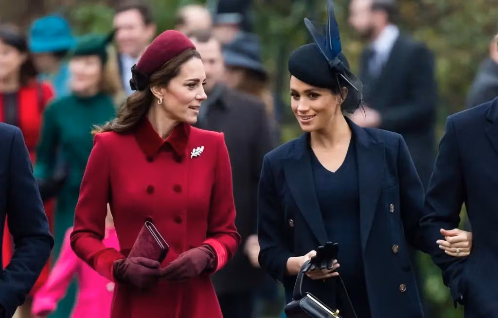 Kate muốn làm lành với Meghan. Ảnh: Samir Hussein.