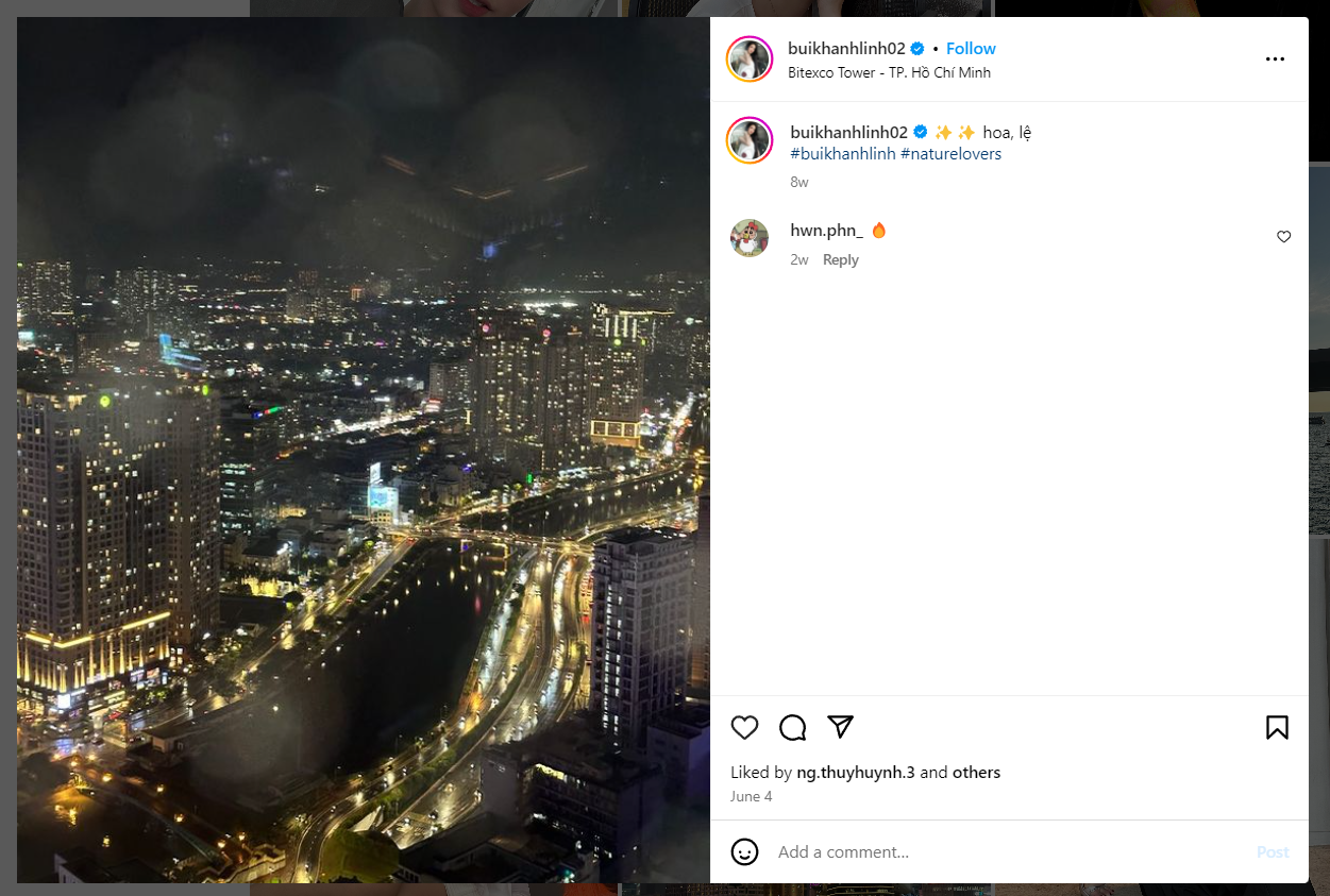 Trên trang mạng xã hội cá nhân, netizen &quot;soi&quot; ra hai người chơi từng cùng xuất hiện tại một địa điểm nổi tiếng tại TP.HCM. Từ đó, Bùi Khánh Linh và Cheon Minuk được đồn đoán ghép đôi thành công tại show hẹn hò và tiếp tục tìm hiểu đối phương sau đó.