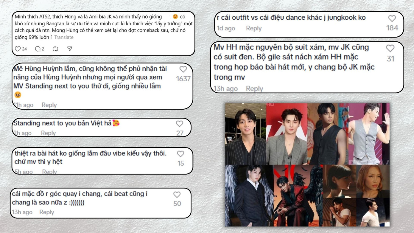 Ý kiến trái chiều của cư dân mạng về sự trùng hợp giữa hai sản phẩm âm nhạc. Ý kiến trái chiều của cư dân mạng về sự trùng hợp giữa hai sản phẩm âm nhạc.