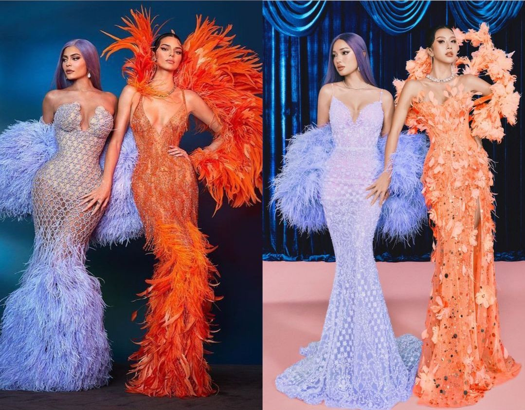 Quỳnh Anh Shyn và Châu Bùi "chặt chém" trong trang phục dạ hội của thương hiệu Hacchic Couture. Quỳnh Anh Shyn và Châu Bùi "chặt chém" trong trang phục dạ hội của thương hiệu Hacchic Couture.
