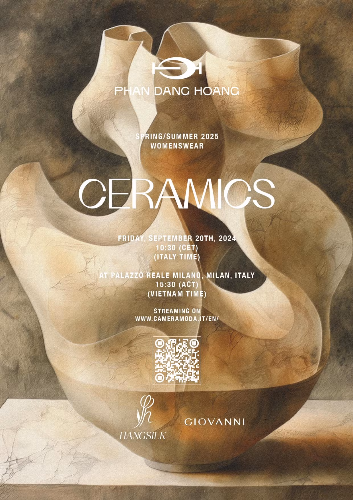 Phan Đăng Hoàng là NTK Việt duy nhất có cơ hội giới thiệu các thiết kế tại Tuần lễ thời trang danh giá, cùng ngày với những tên tuổi lớn như Gucci, Versace, Tod's...