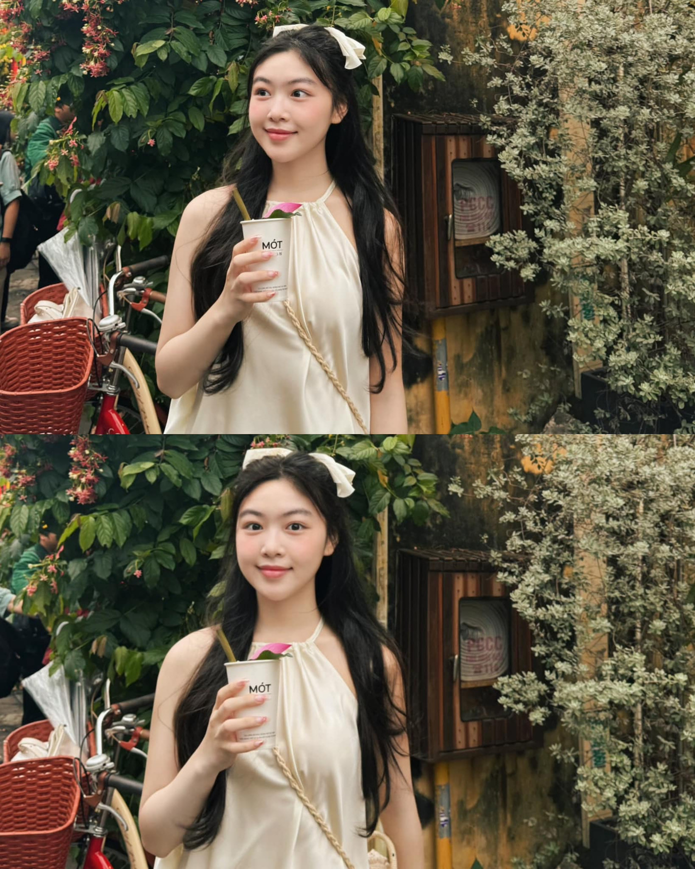 Lọ Lem chuộng trang phục thường ngày phong cách nữ tính, với các thiết kế điệu đà tông màu ngọt ngào, tôn lên visual tươi tắn.