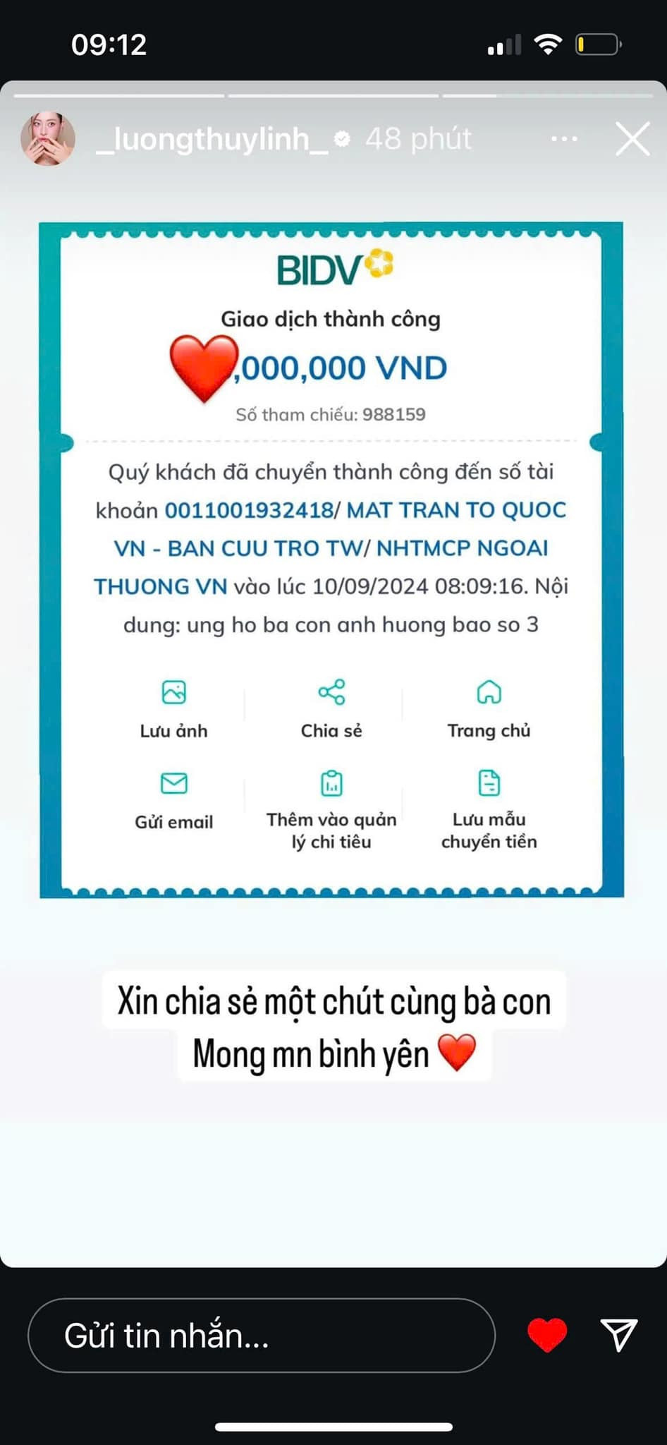Hoa hậu Bùi Quỳnh Hoa, Hoa hậu Lương Thùy Linh, Á hậu Phạm Ngọc Phương Anh góp sức cùng bà con vùng bão lũ.