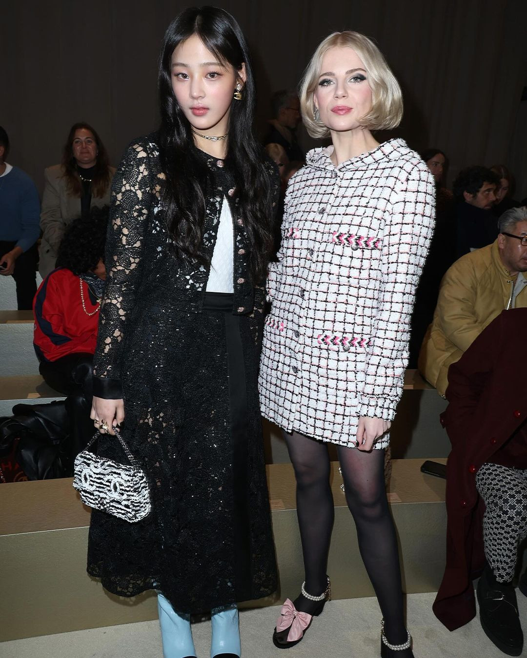 Minji NewJeans đọ sắc cùng Imani Selina, Lucy Boynton.