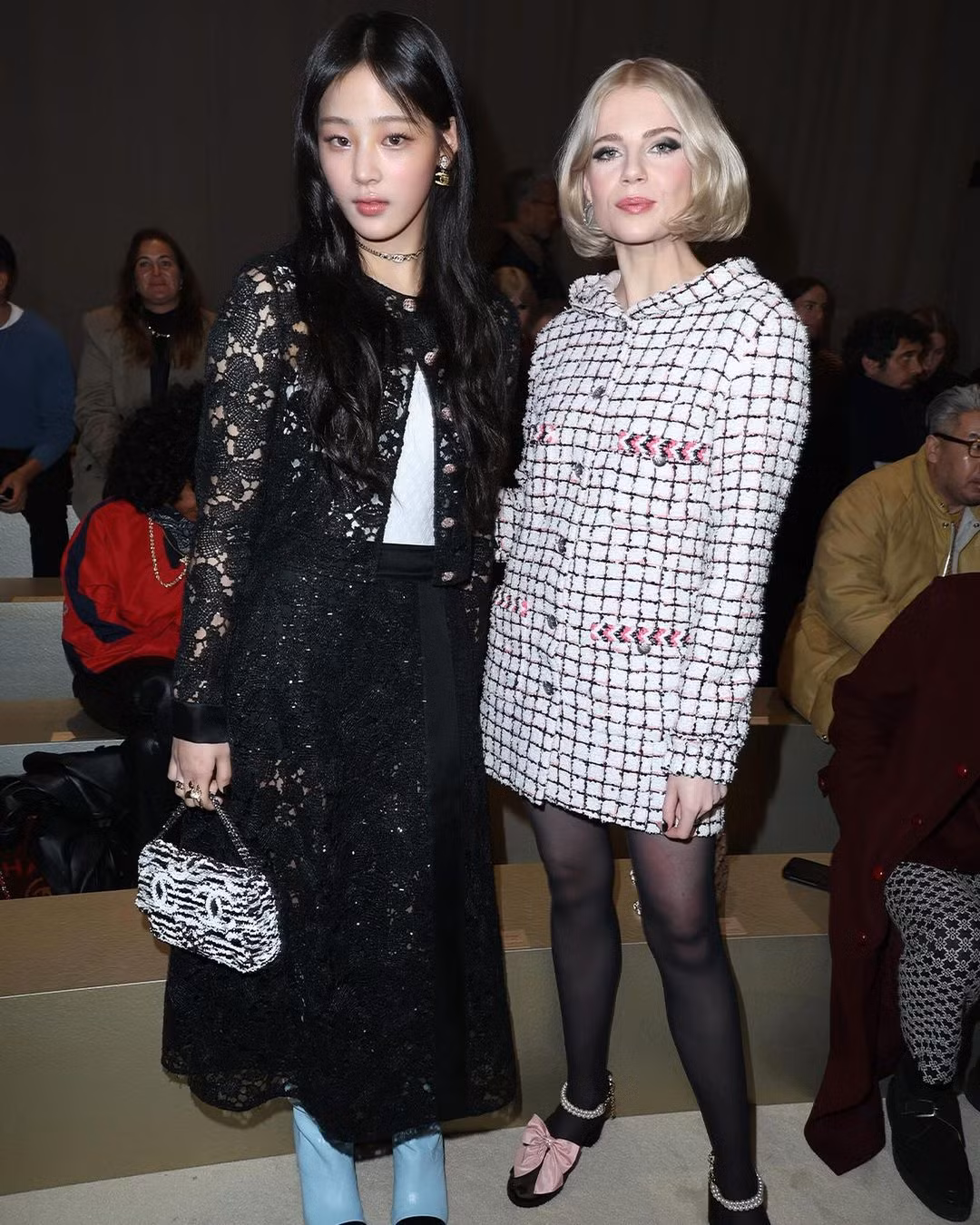 Minji NewJeans đọ sắc cùng Imani Selina, Lucy Boynton.