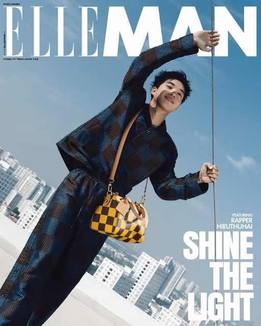HIEUTHUHAI từng là nam nghệ sỹ Việt đầu tiên mặc thiết kế thuộc BST đầu tay của Pharrell Williams tại thương hiệu trên bìa ELLE MAN ấn phẩm tháng 1/2024. HIEUTHUHAI từng là nam nghệ sỹ Việt đầu tiên mặc thiết kế thuộc BST đầu tay của Pharrell Williams tại thương hiệu trên bìa ELLE MAN ấn phẩm tháng 1/2024.