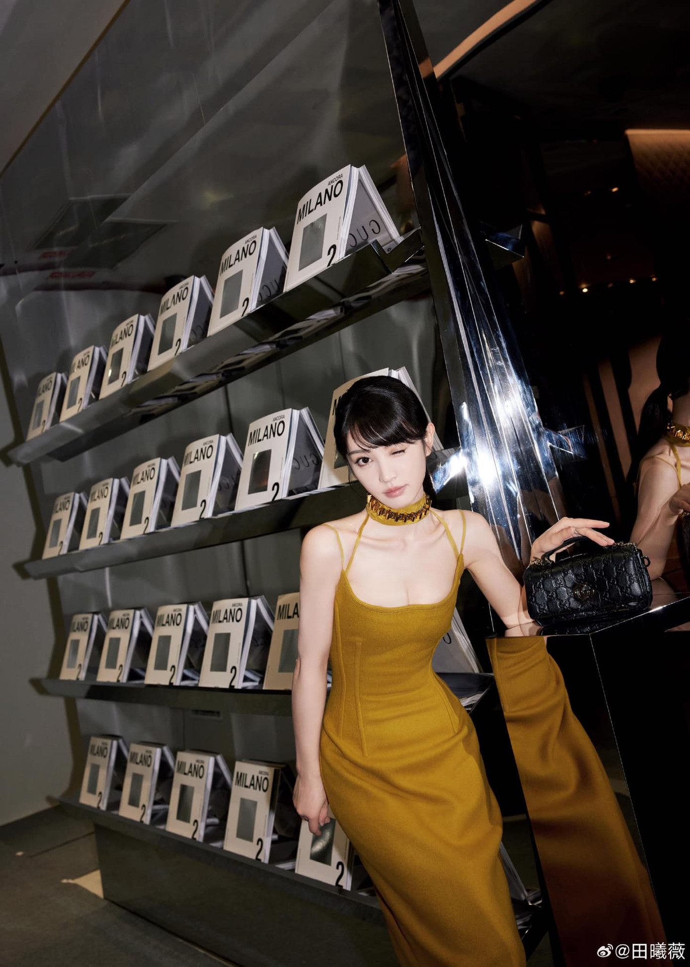 Điền Hi Vi từng có nhiều &quot;giao diện&quot; ấn tượng trong những lần đồng hành cùng nhà mốt Gucci.