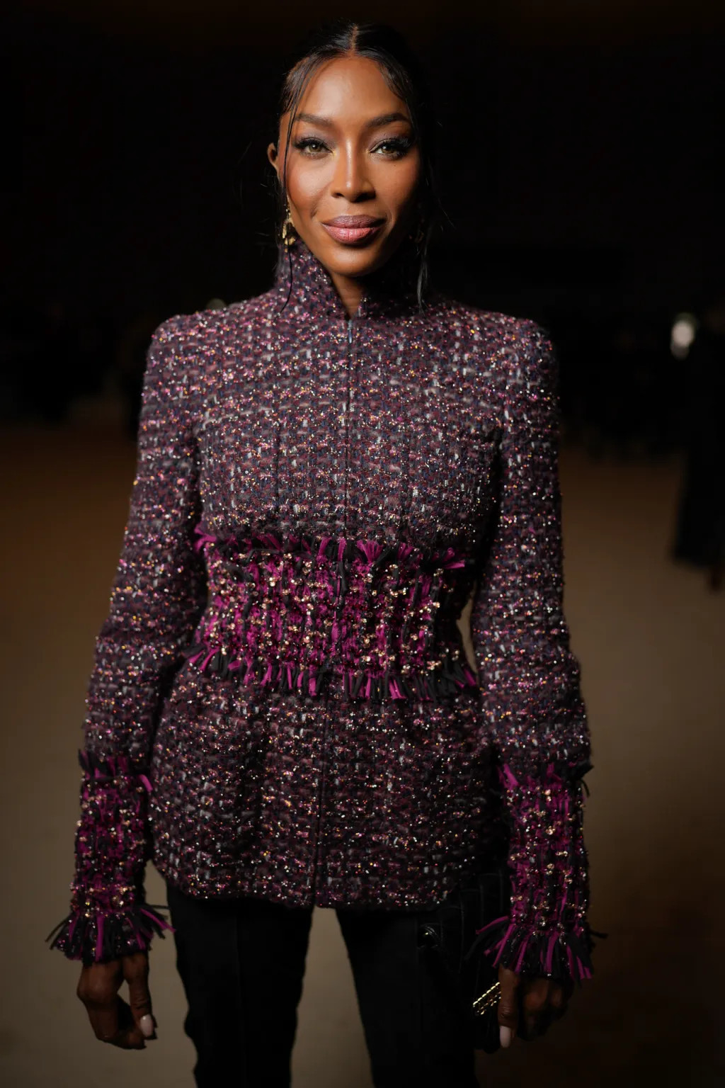 “Báo đen” Naomi Campbell mang đến cảm giác đẳng cấp khác biệt.