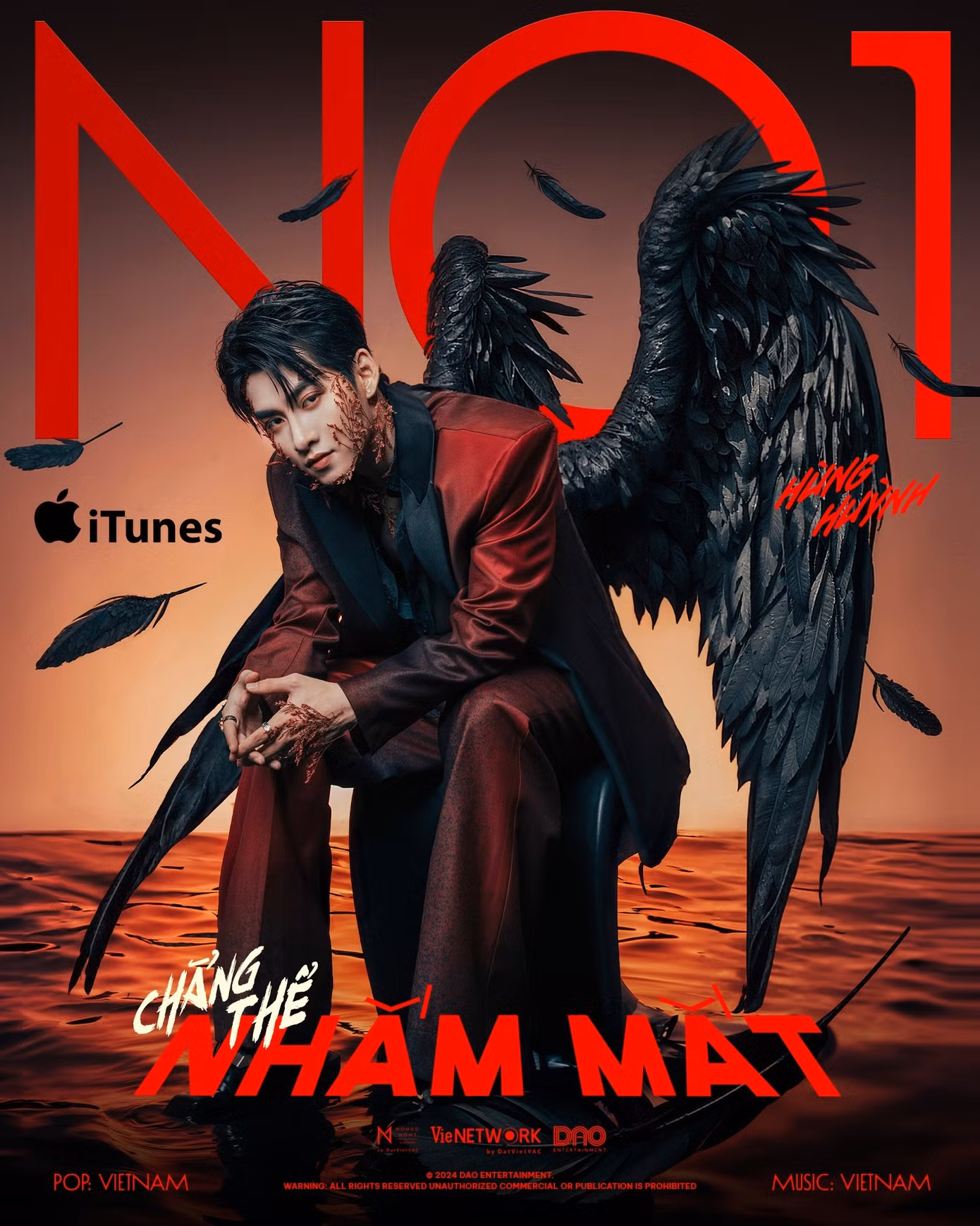 Chẳng Thể Nhắm Mắt hút hơn 265 nghìn lượt xem trên YouTube, đạt No.1 iTunes Việt Nam sau 1 ngày đăng tải.