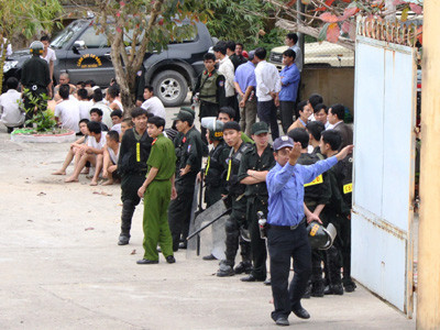 Công an TP Đà Nẵng được huy động để ổn định tình hình tại trung tâm 