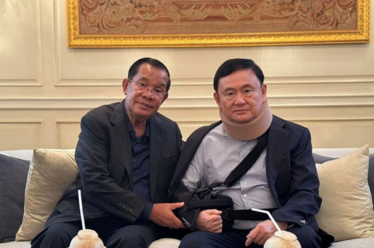 Ông Hun Sen sang Thái Lan thăm bạn lâu năm Thaksin. (Ảnh: Fb) Ông Hun Sen sang Thái Lan thăm bạn lâu năm Thaksin. (Ảnh: Fb)