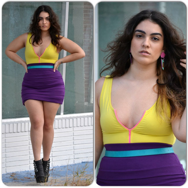 8. Nadia Aboulhosn: Nadia Aboulhosn từng giành ngôi Quán quân của cuộc thì Tìm kiếm người mẫu Apparel's XL năm 2011. Người mẫu Mỹ mang một nửa dòng máu Li Băng này nhanh chóng chứng tỏ là một người mẫu béo đắt giá trong lãng mẫu. Bên cạnh đó, blog thời trang của cô cũng được biết đến rất rộng rãi