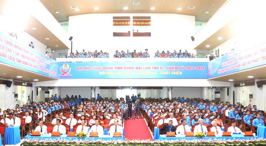 Toàn cảnh Đại hội Công đoàn tỉnh Đồng Nai