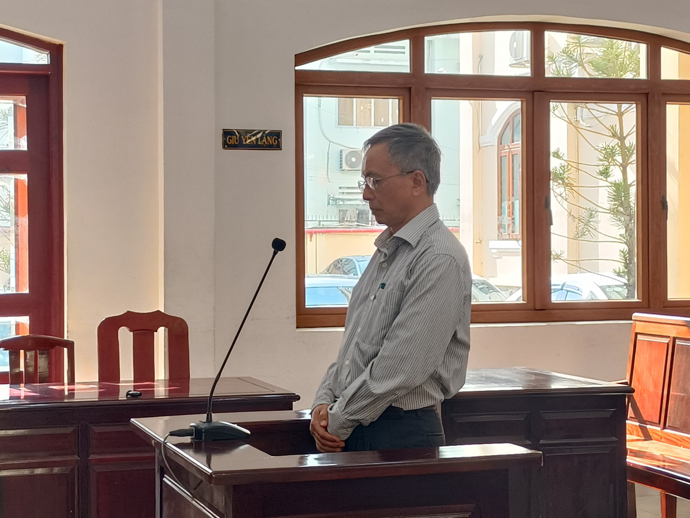 Bị cáo Tuấn tại phiên tòa