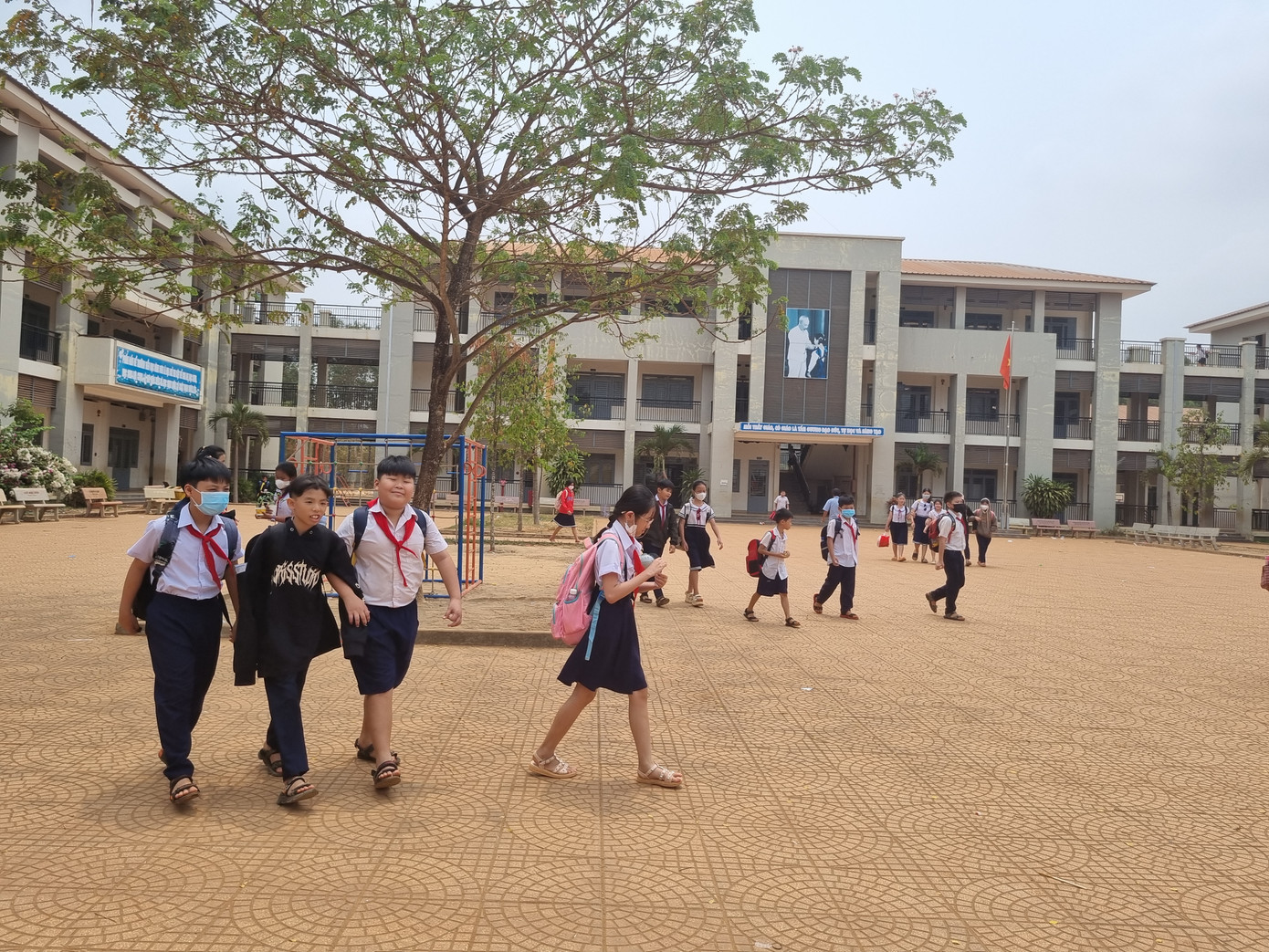 Trường Bình Sơn và trường Suối Trầu đang sử dụng chung một cơ sở