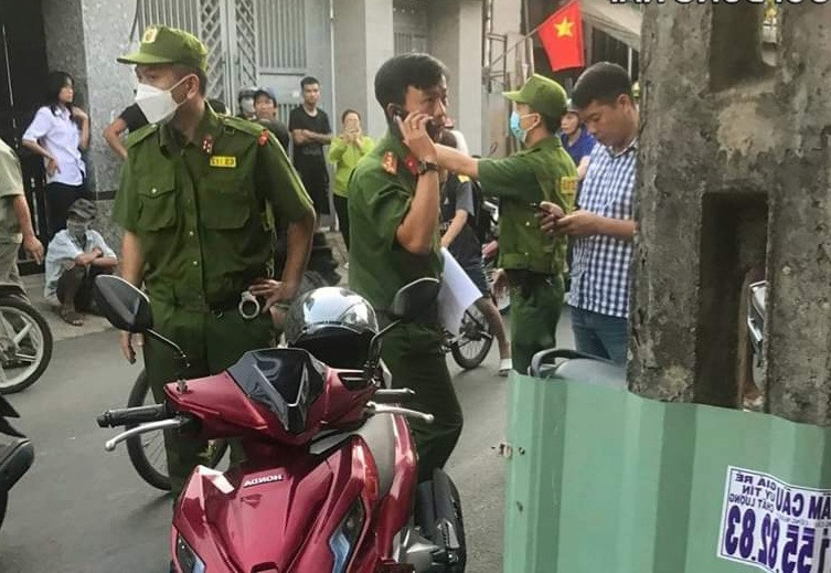 Lực lượng cảnh sát bảo vệ trật tự tại hiện trường