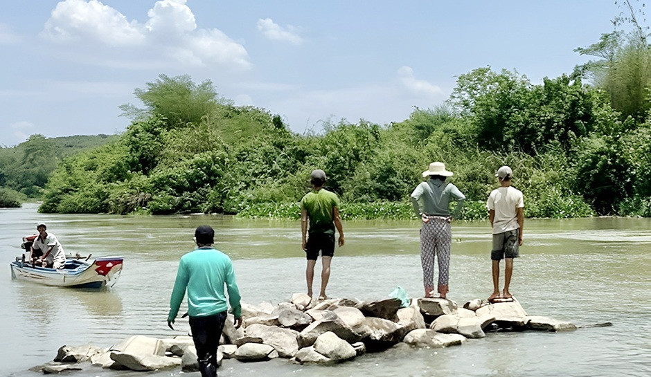 Khu vực Thác Trời nơi xảy ra vụ thiếu niên đuối nước