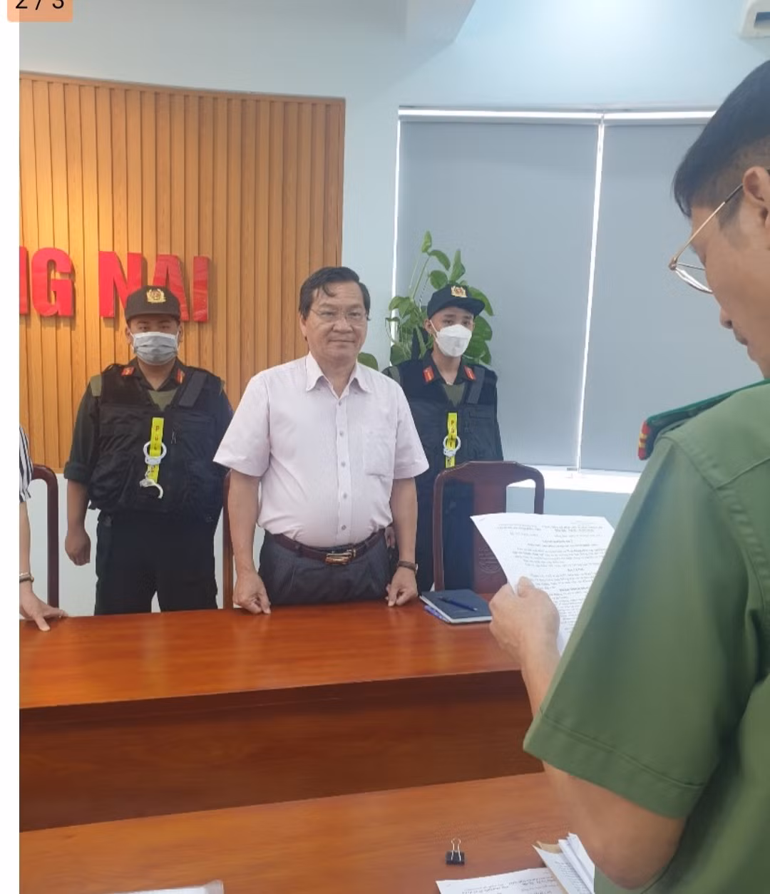 Cơ quan điều tra thực hiện lệnh bắt bị can Trần Minh Hùng