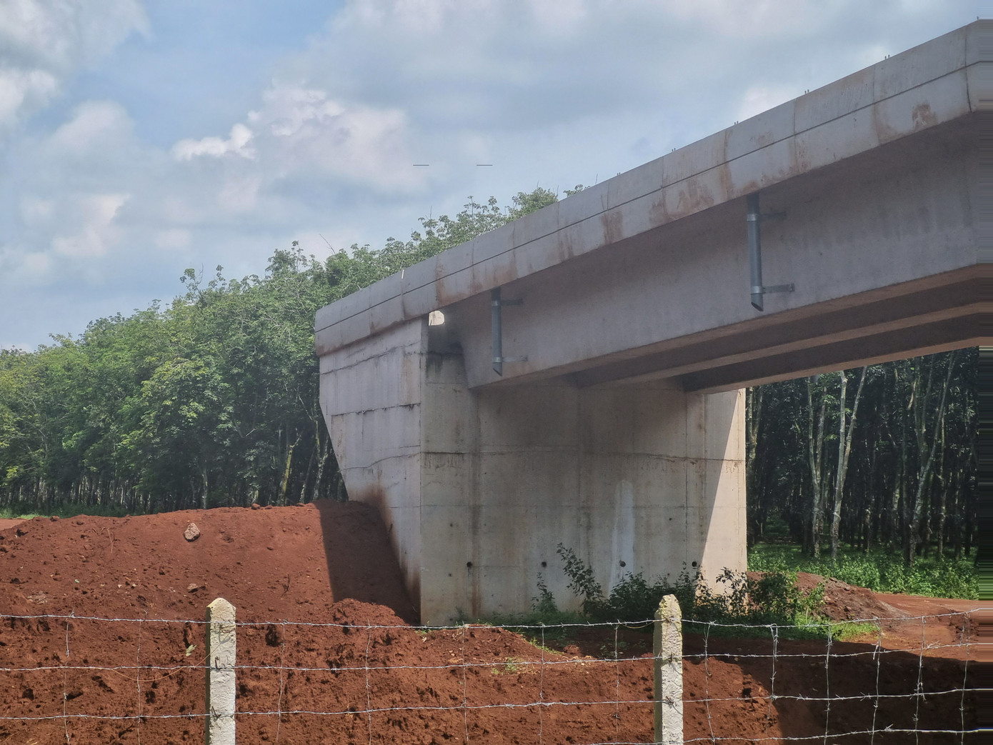 Cầu vượt qua cao tốc đoạn qua huyện Cẩm Mỹ chưa có đường dẫn.