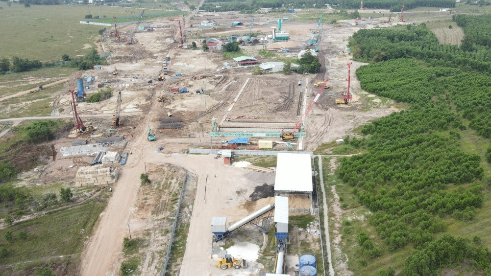 Dự án sân bay Long Thành đang được triển khai thi công.