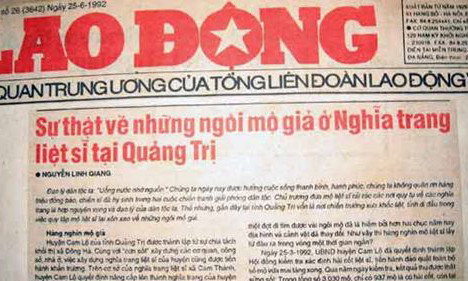 Bài báo của phóng viên Nguyễn Linh Giang cách đây 21 năm vẫn còn nguyên tính thời sự