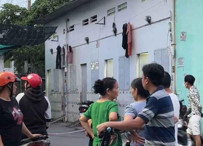 Hiện trường xảy ra vụ án mạng Hiện trường xảy ra vụ án mạng