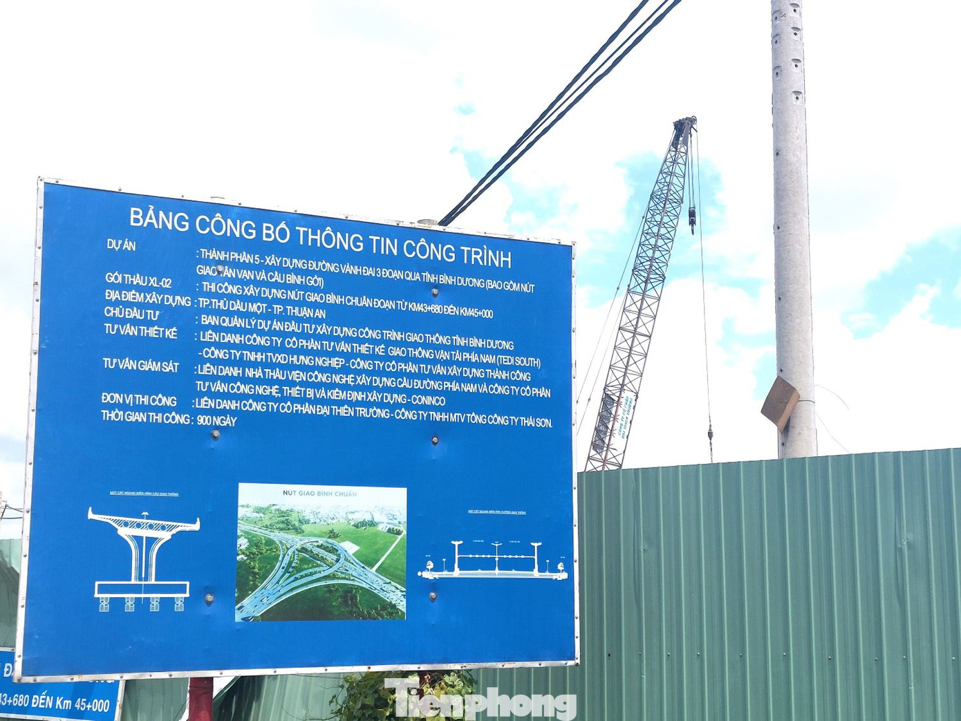 Bảng thông tin công trình nút giao Bình Chuẩn Bảng thông tin công trình nút giao Bình Chuẩn