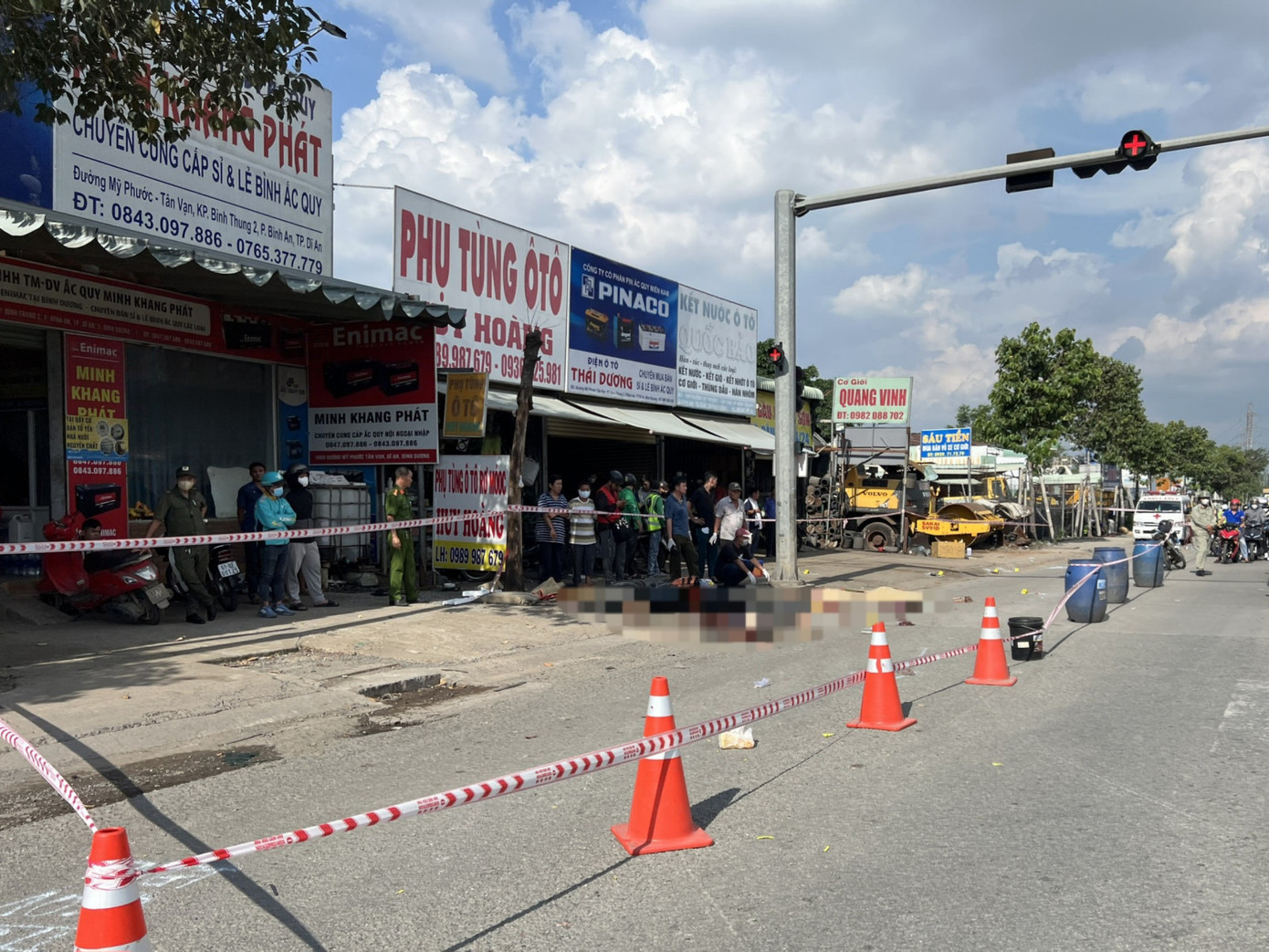 Hiện trường vụ tai nạn