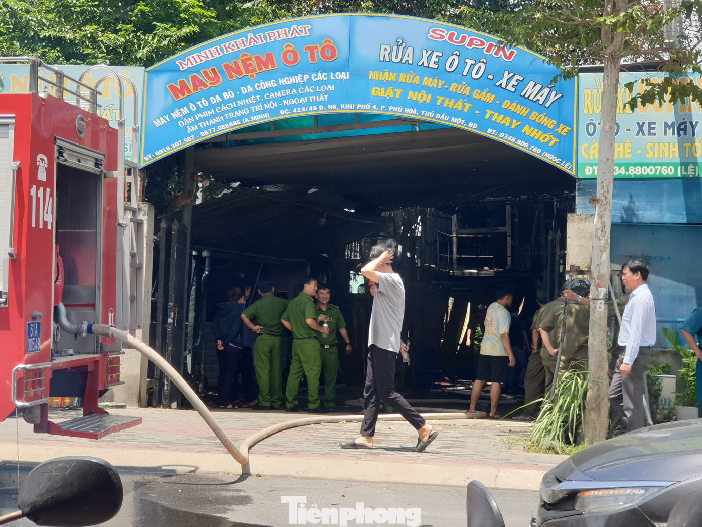 Hiện trường nơi xảy ra cháy