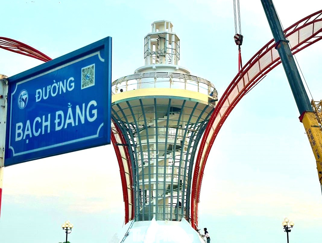 Công trình cánh hoa dầu trên đường Bạch Đằng, phường Phú Cường, TP Thủ Dầu Một Công trình cánh hoa dầu trên đường Bạch Đằng, phường Phú Cường, TP Thủ Dầu Một