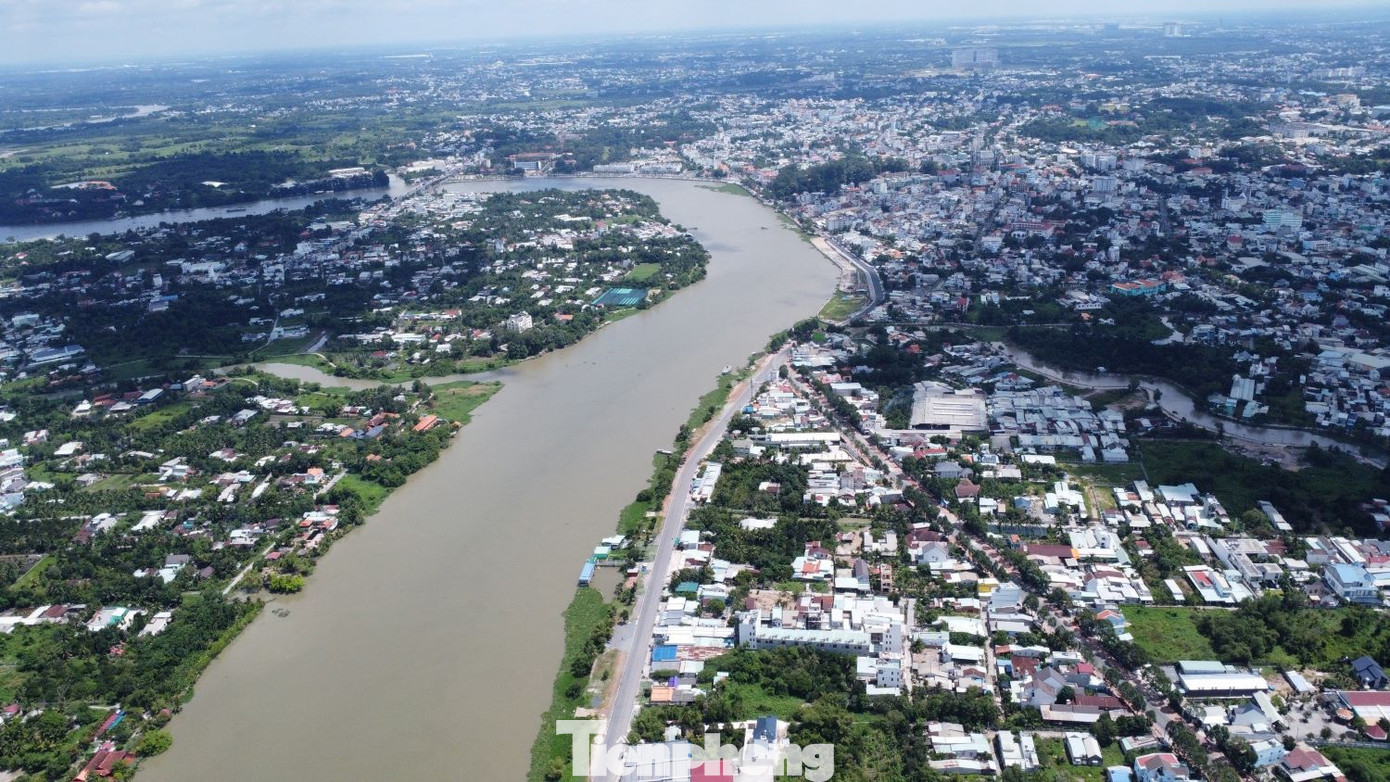 Hình ảnh dự án đường ven sông Sài Gòn đoạn qua TP Thủ Dầu Một nhìn từ trên cao