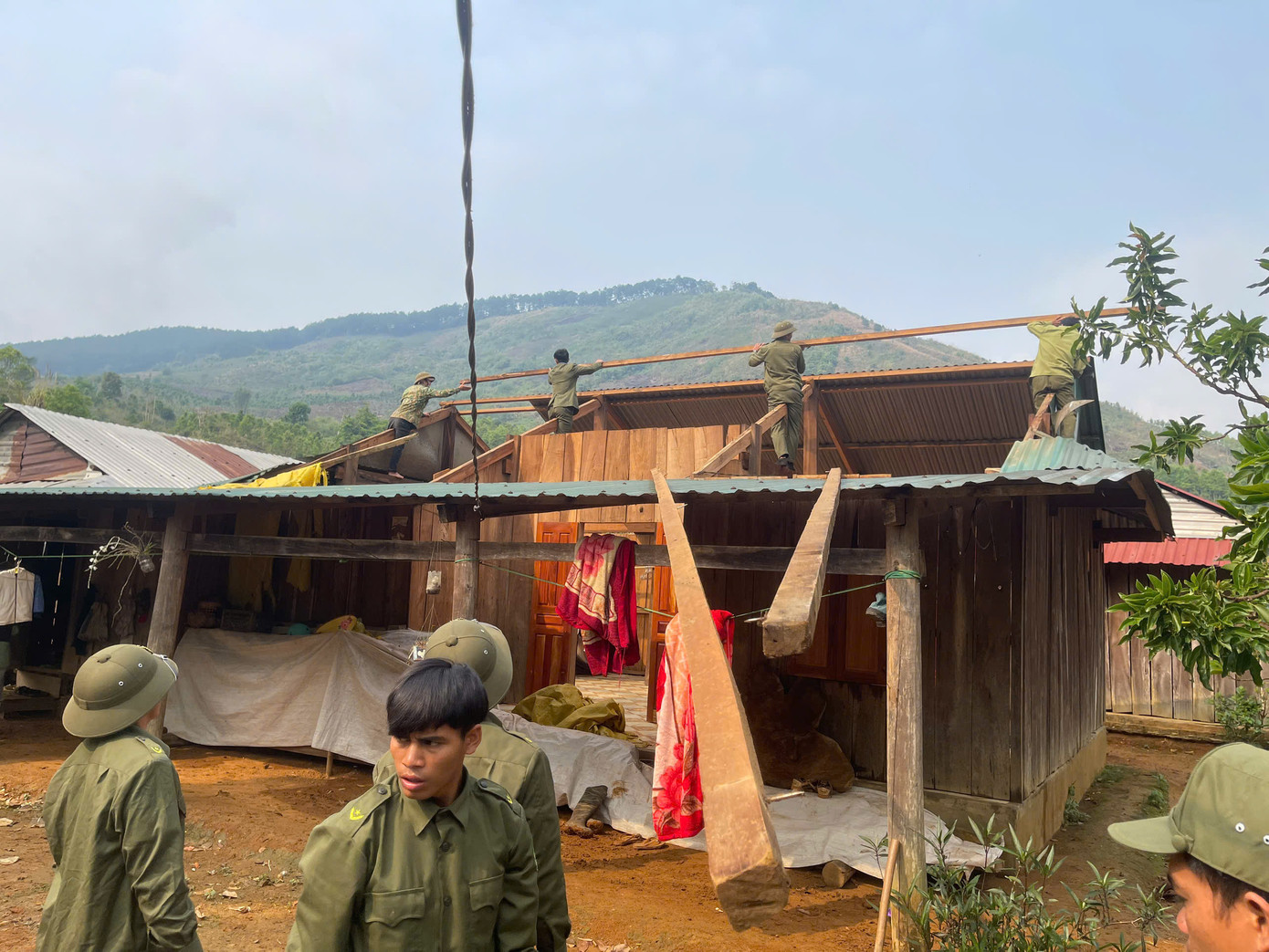 Chính quyền đã triển khai công tác hỗ trợ khắc phục hậu quả