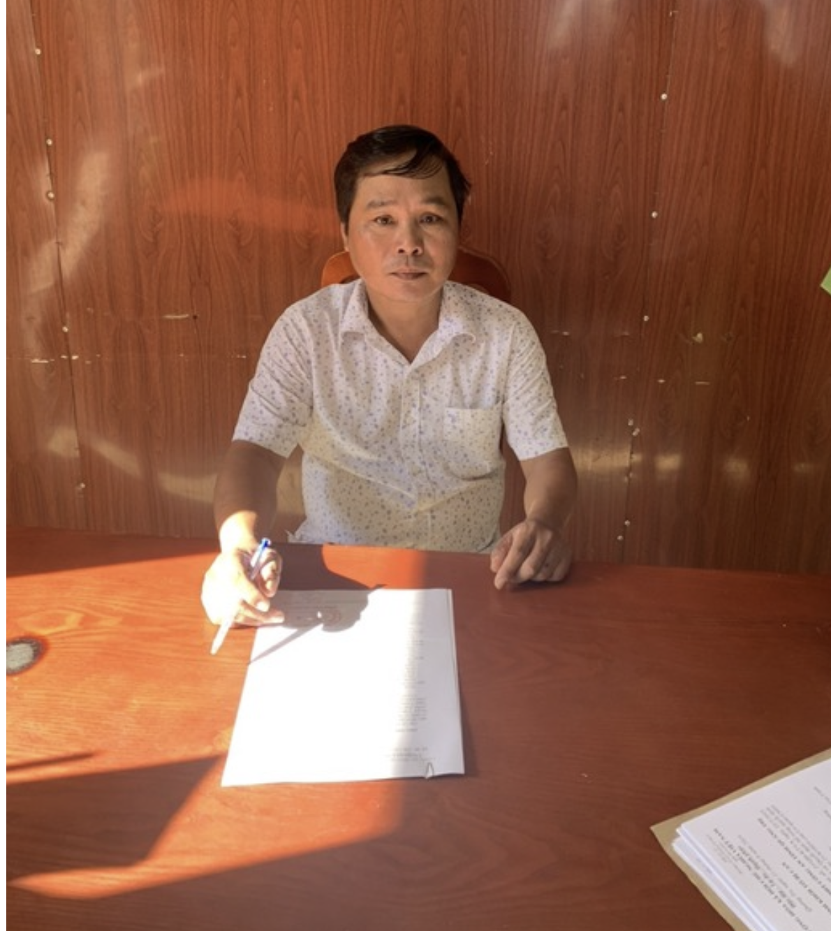 Bị can Lê Ngọc Phương đang khai báo tại Cơ quan CSĐT Công an tỉnh Quảng Trị. Ảnh: CA Bị can Lê Ngọc Phương đang khai báo tại Cơ quan CSĐT Công an tỉnh Quảng Trị. Ảnh: CA