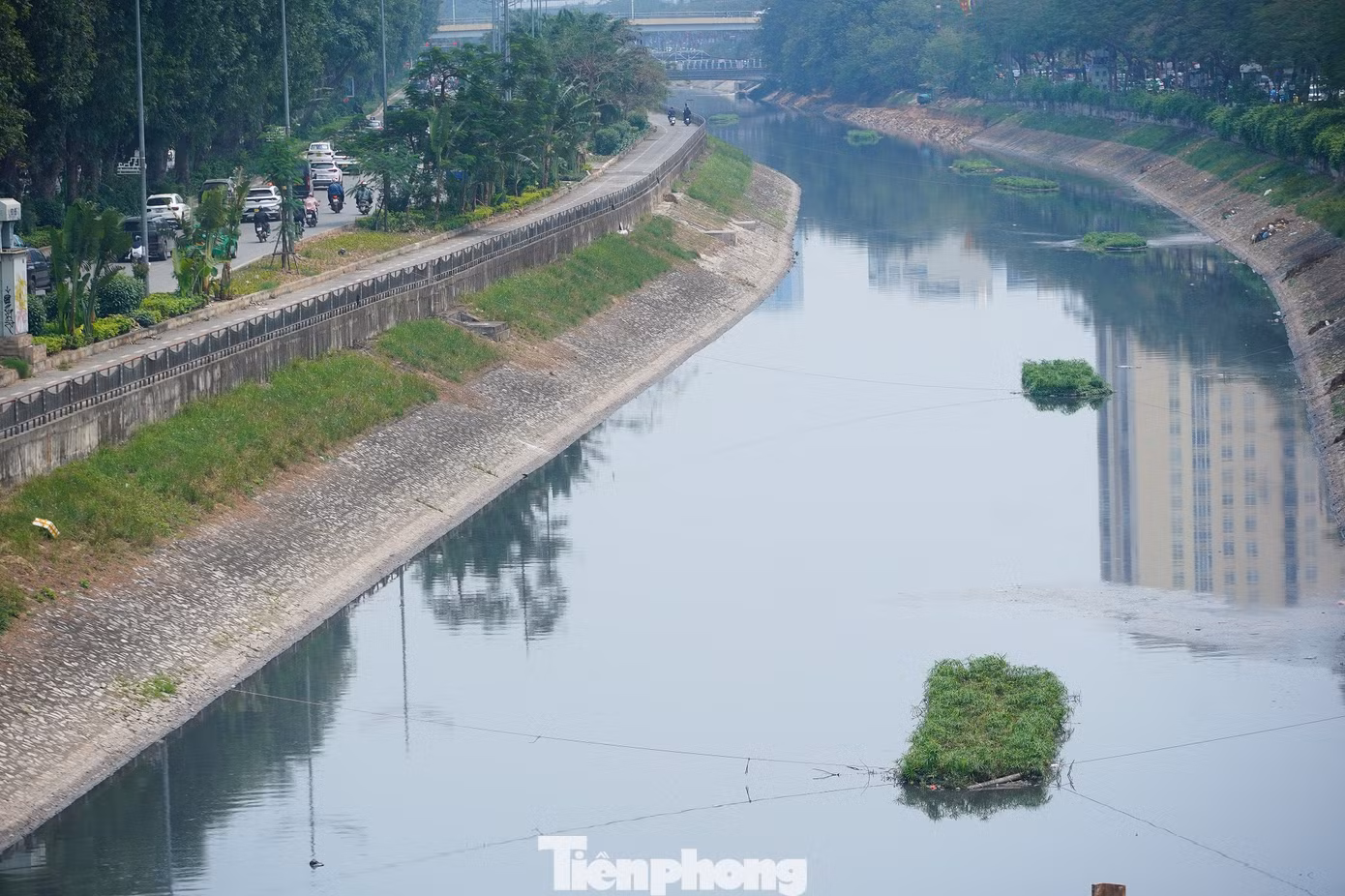 Lòng sông không còn xuất hiện tình trạng rác thải trôi nổi.