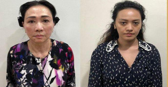 Bị can Trương Mỹ Lan và Trương Huệ Vân. Ảnh: Bộ Công an cung cấp.
