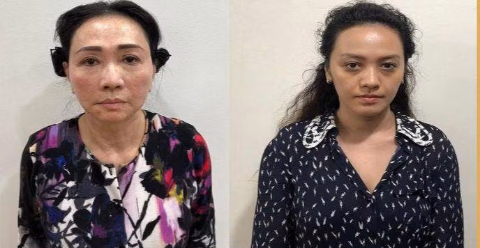 Bị can Trương Mỹ Lan và Trương Huệ Vân. Ảnh: Bộ Công an cung cấp.