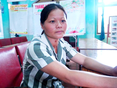 Lý Thị Điềm trong trại giam mà không nguôi nhớ con