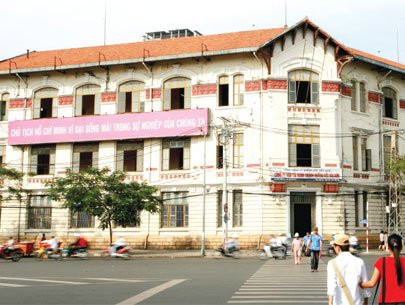 Văn phòng Tổng công ty Đường sắt Việt Nam tại số 136 Hàm Nghi, quận 1, TPHCM.